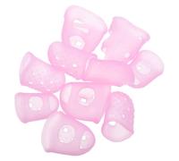 GALPADA 10pcs Silicone Guitar Finger Protectors for Bass and Mandolin with Textured Non-slip Surface, Reducing Fingertip, for Beginner Players and Guitarists