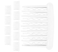 GALPADA 10pcs Small French Twist Hair Combs 17-tooth Plastic Side Combs 8x5cm Bridal Hair Accessories for Women Updo Styling and Thick