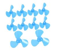 GALPADA 10Pcs Tiny Plastic Fan Leaves for DIY Projects Secure Fit Mini Fan Accessories with Inner Lightweight and Compact Science Supplies for Students