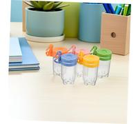 GALPADA 10pcs Transparent Insect Specimen Display Boxes with Flip Lid and Hanging Loop Portable Plastic Bug Jars for Backyard Exploration and Science Learning Observation Kit