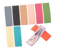 GALPADA 10pcs Triangle Hair Clips Snap Barrettes for Women Girls Colorful Polish Clips Elegant Hair Pins for Girls Women Random