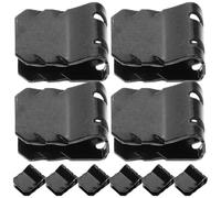 GALPADA 10pcs U-shaped Metal Fastener Clips for Engine Guard and Car Engine Hood Support Rod, Black, Easy Installation and Versatile Application for Automotive Fender Liners and Mud Flaps