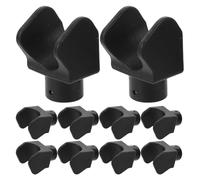 GALPADA 10pcs Wheelchair Leg Rest Parts U-Shaped Plastic Footrest Slider Replacement Rail Guide Blocks Compatible with Transport Wheelchairs Mounting Support for Secure Posture and Safety