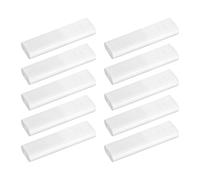 GALPADA 10pcs White Vertical Blind Cord Weight Spare with Square Handle, Pom Material, High Impact Resistance and Simple Installation for Window Treatment and Offices