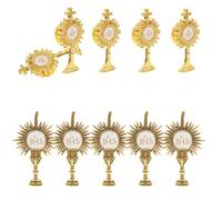 GALPADA 10pcs Zinc Alloy Cross Brooch Pins with Secure Attachment and Slip Prevention, Classic Religious Design for Boys at First Holy Communion Party Favors or Church Activities