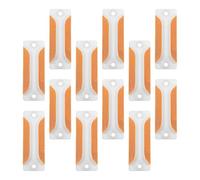 GALPADA 12 Pack Rectangular Reflective Road Markers Driveway Safety Pavement Reflectors Highway Tunnel Wall Nighttime Visibility High Asphalt Stud Lane Street Marker Tool 11.7x4.4x3.0 centimeters