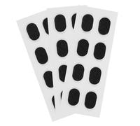 GALPADA 12 Pairs Anti-Skid Eyeglass Nose Pads Soft EVA Foam Cushions for Glasses and Sunglasses Pressure-Relief Nose Cushions Compatible with Flat Optical Frames Black Oval