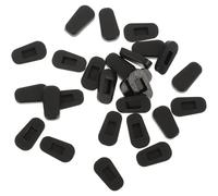 GALPADA 12 Pairs Nose Pads for Glasses, Eyeglass Frame Replacements | Black Silicone, Pack, Suitable for Daily Eyewear Use and Active Movement