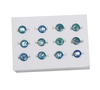 GALPADA 12 Pcs Chinese Zodiac Color Changing Rings for Women Creative Finger Accessories Stylish Mood Rings Suitable for All Occasions and Giving