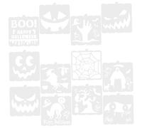 GALPADA 12 pcs Halloween Stencils Set Pumpkin Ghost for Painting Crafts DIY Projects Reusable Templates for Adults for Canvas Ceramics