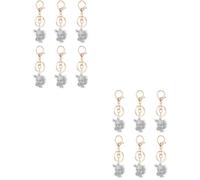 GALPADA 12 Pcs Year of The Rabbit Keychain Car Key Fob Rabbit Key Charms Cartoon Animal Keychain Backpack Animal Keychain Key Rings Pendant Couple Keychain Simple Key Chain Silver Alloy
