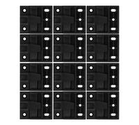 GALPADA 12 Set Adjustable Roman Column Buckle Furniture Clips Large Plastic Corner Brackets for Flat Panel Cabinet Partitions Fitting Clips for False Drawer Fronts Cabinet Hardware