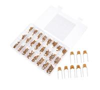 GALPADA 1200pcs Ceramic Capacitor Kit Values Monolithic Electronic Capacitors for Audio Power Supplies Automotive with Storage Box Ceramic and Iron Components