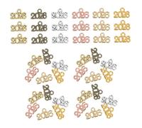 GALPADA 120pcs Year Charm Key Ring Pendant Elegant Alloy Keychain Charms for Handbag Decoration Graduation and DIY Crafting