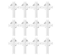 GALPADA 12pcs 12pcs Cross Shaped Brooch Pin Made of Zinc Alloy, Versatile DIY Accessory and Decorative Element, for Bags and Hats to Enhance the Overall Look a Unique and Fashionable