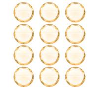 GALPADA 12pcs Acrylic Desktop Note Clip with Stable Base, Round Crystal Diamond Photo and Memo Holders, for Weddings and Parties, Charming and Chic Table Number Card Holders