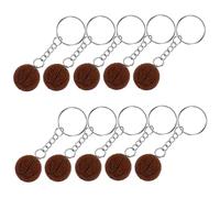 GALPADA 12pcs Basketball Keychain Pendant Creative Orange Resin Key for Bags and Backpacks Souvenir for Sports and Fashionable
