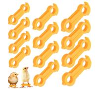 GALPADA 12pcs Bird Correction Device Foot Ring Shape for Chick Leg Alignment Brace Providing Traction and Stability Pack of Twelve Corrective Tool for Pigeon Bands and Chicken Rings