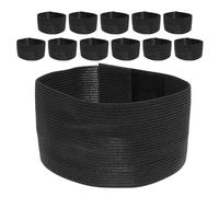 GALPADA 12pcs Black Elastic Adjustable Mourning Armbands for Funeral and Respectful Events, Comfortable Fit Polyester Bands Suitable for Sports Teams and Groups