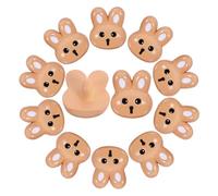 GALPADA 12pcs Brown Rabbit Resin Buttons Cartoon Clothes Replacement Buttons Tough and Easy to Sew for Decorating Most Clothes and DIY Crafts Projects