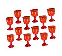 GALPADA 12pcs Chinese Wedding Wine Goblets Plastic Wedding Cups Wine Cups for Bar Celebrations