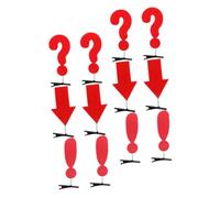 GALPADA 12Pcs Creative Symbol Hair Clips for Red Question Mark Arrow Barrettes Playful DIY Party Hair Decors Clips for Stylish Headpiece