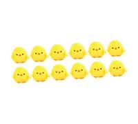 GALPADA 12pcs Cute Yellow Chicken Purses Chick Change Storage Bags for Easter Decorations for Toddlers Women and Girls