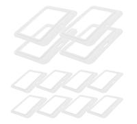 GALPADA 12pcs Double Sided Plastic Card Holder Flipfold Design, Horizontal Badge Holder Dual Windows for Easy Id Protection and Information Identification in Office Work