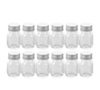 GALPADA 12pcs Glass Reagent Bottle 1 Oz 30 Ml Wide Mouth with Scale