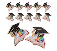 GALPADA 12pcs Graduation Brooch for Students and Teachers Classic Academic Graduation Cap Pin Made of Zinc Alloy with Advanced Plating Lightweight and Resistant to Fading and College