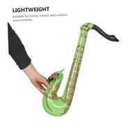 GALPADA 12pcs Inflatable Saxophone Musical for Safe Material Party Props for Home School Outdoor Play Portable Black Mouth Design Promotes Creativity and Fun Interaction