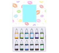 GALPADA 12pcs Lip Gloss Pigment Plant Pigment Set White Vitamin C Vegan High Concentration Formula for DIY Cosmetic Lip Balm Coloring