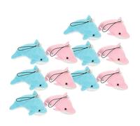 GALPADA 12pcs Little Dolphins Stuffed Keychains Wear-Resistant Plush Bag Pendants for Keys Adorable Decorative Mobile Phone Accessories
