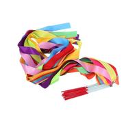 GALPADA 12pcs Meters Rhythmic Gymnastics Streamers with Handle for Dance Twirling Ballet Training Satin Ribbons Suitable for Gymnastics Circus Exercise Marching Band