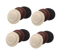GALPADA 12pcs Mini Top Hat Hair Clips for Dress-up Decoration Vintage Retro Mini Hat Accessories in Black Beige for Tea Parties Birthdays Doll Costumes