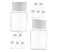 GALPADA 12pcs Plastic Empty Medicine Container Caps for Dispensing Bottles Pills Medicine Storage for Home Use and Travel