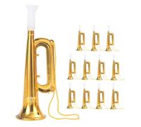 GALPADA 12pcs Plastic Trumpet Musical for Boys and Compact Lightweight Horns for Birthday Parties Festivals and Early Music Development Supplies