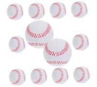 GALPADA 12pcs PU Soft Baseballs Training Balls for Beginners Elastic Squeeze for Indoor Outdoor Practice Safe Lightweight Portable Sports Equipment