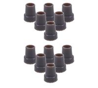 GALPADA 12pcs Rubber Cane Tips for Walking Sticks and Crutches with 22mm Inner Diameter, Heavy Duty Non-Slip Design, Reliable Traction, Suitable for Commode Chair Legs and Daily Walks