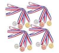 GALPADA 12pcs The Medal 1st 2nd 3rd Prize Medals for Preschool Zinc Alloy
