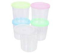 GALPADA 12pcs Transparent Jellyfish Cups Plastic Betta Fish Farming and Flower Arrangement Vessels Design for Home Decoration and Random Colors Random Color