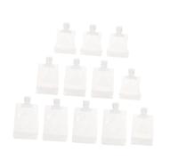 GALPADA 12PCS Travel Lotion Bag Set Suction Nozzle, Self-Standing Refillable Empty Shampoo and Toiletry Bags, 30ml, 50ml, 100ml for Portable Liquid Storage and Travel Toiletries
