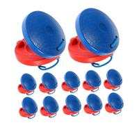 GALPADA 12PCS Wooden Castanets Musical Instrument Orff Method Percussion for Handheld Rhythm Tools for Early Music Education and Coordination Development