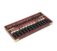 GALPADA 13-Column Wooden Abacus 7 Beads Vintage Style, Educational Counting Tool for and Adults, Traditional School Abacus for Math Learning and Mental Arithmetic
