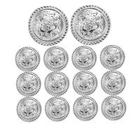 GALPADA 14pcs British Style Coat Buttons Vintage Metal Blazer Buttons for Clothing Sewing Embellishments Lightweight Compact and Easy to Store Suitable for Coats Sweaters and Jackets