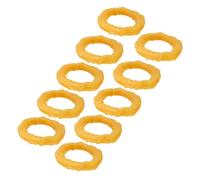 GALPADA 14pcs Realistic Artificial Squid Rings Model for Food Display and Photography Props Simulated Fried Food Decor Wear-resistant Faux for Home and Shop
