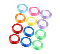 GALPADA 15 Roll Assorted Solid Color Satin Ribbon Multi Function Craft Ribbon for DIY Projects Wrapping Party Decorations Invitations