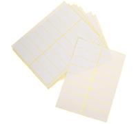 GALPADA 15 Sheets of White Pricing Labels with Easy Peel Off Design, Small Adhesive Sticker Labels 25x76mm for Pricing Items a Store and Organizing Your Office, Multifunctional Price