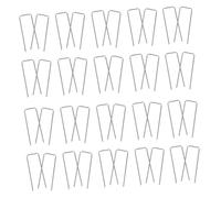 GALPADA 150pcs Galvanized U Shaped Floral Pins for Wreaths and Plant Arrangements Rust Resistant Garden Staples for Landscaping Craft Projects and Securing Boundaries