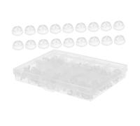 GALPADA 150Pcs Locking Brooch Pin Backs with Transparent Rubber Keepers Non-Slip Flexible Silicone Clasp for Badges Medals Lapels Secure Replacement Parts with Storage Case